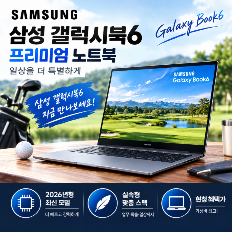 2026년형 삼성 갤럭시북6 NT740VJQ-A58A 대학생 인강용 사무용 노트북 신제품 런칭 혜택 및 장단점